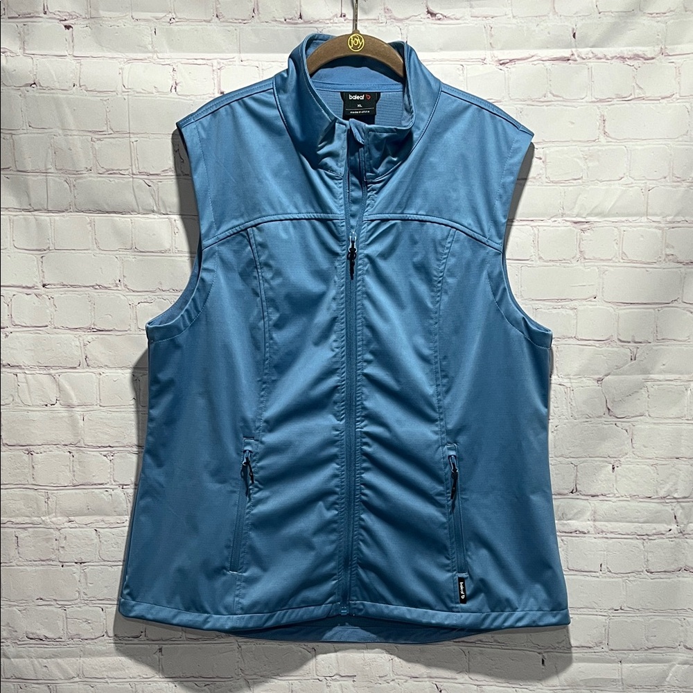 Baleaf Blue Athletic Performance Running Zip-Up‎ Vest Woman’s XL